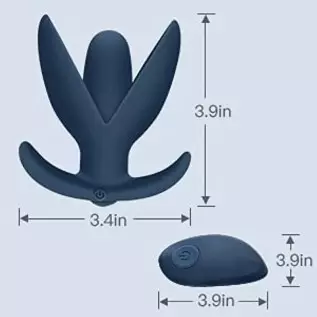 Vibrating Anal Plug Prostate Massage Discreet Rechargeable Flower Vibe with 10 Vibration Modes Waterproof for Women and Couple G Vibrating Anal Plug Prostate Massage Discreet Rechargeable Flower Vibe with 10 Vibration Modes Waterproof for Women and Couple G