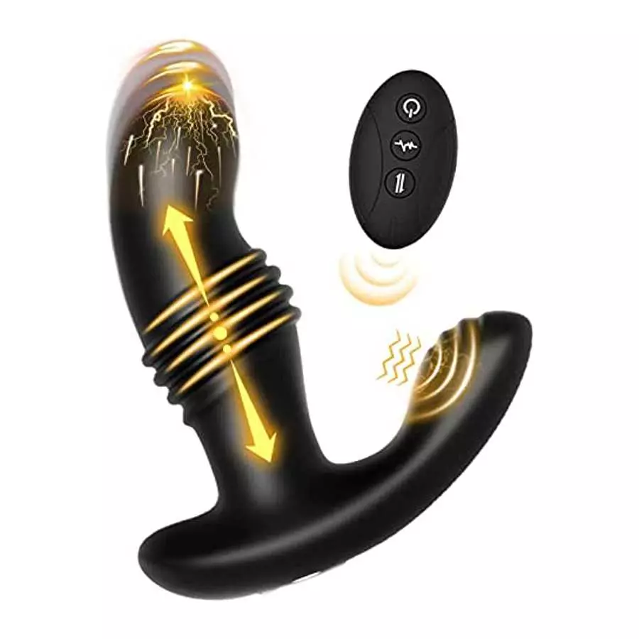 Thrusting Anal Plug Vibrator for Men Women - Wireless Remote 7 Vibrating 3 Thrusting Adult Sex Toy Pleasure Devices Anales Plugs Thrusting Anal Plug Vibrator for Men Women - Wireless Remote 7 Vibrating 3 Thrusting Adult Sex Toy Pleasure Devices Anales Plugs