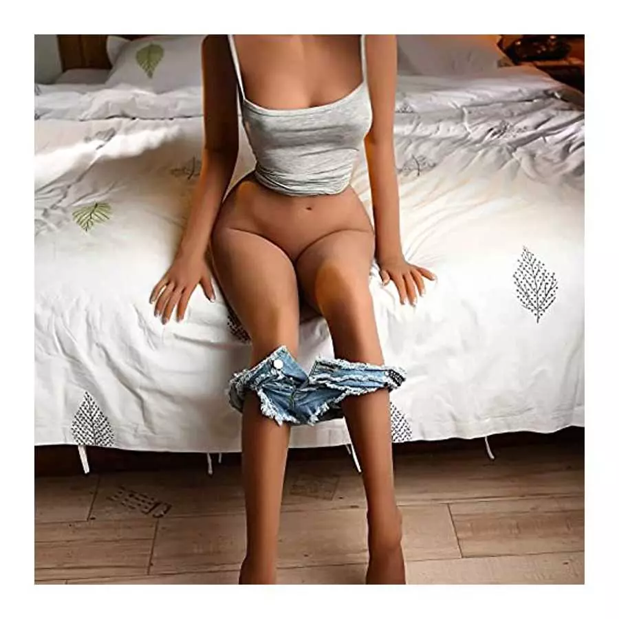 Silicone Doll Realistic 1:1 Real Torso Doll Sex Doll Beautiful Breasts Buttocks Flexible Legs Tight Vagina Anal Adult Sex Doll E