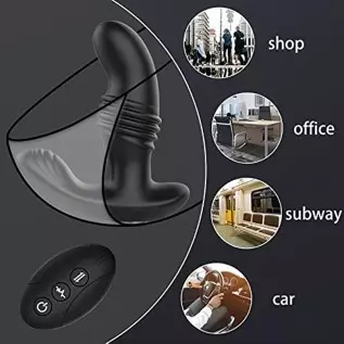 Thrusting Anal Plug Vibrator for Men Women - Wireless Remote 7 Vibrating 3 Thrusting Adult Sex Toy Pleasure Devices Anales Plugs Thrusting Anal Plug Vibrator for Men Women - Wireless Remote 7 Vibrating 3 Thrusting Adult Sex Toy Pleasure Devices Anales Plugs