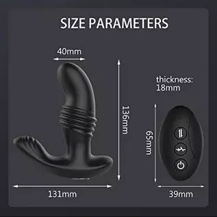 Thrusting Anal Plug Vibrator for Men Women - Wireless Remote 7 Vibrating 3 Thrusting Adult Sex Toy Pleasure Devices Anales Plugs Thrusting Anal Plug Vibrator for Men Women - Wireless Remote 7 Vibrating 3 Thrusting Adult Sex Toy Pleasure Devices Anales Plugs