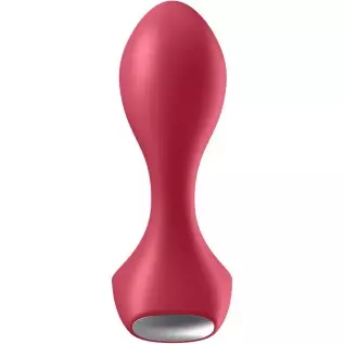 Satisfyer Backdoor Lover Anal Vibrator - Vibrating Anal Plug, Butt Plug with Curved, Probe Body and Wide Base - Suitable for Beg