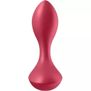 Satisfyer Backdoor Lover Anal Vibrator - Vibrating Anal Plug, Butt Plug with Curved, Probe Body and Wide Base - Suitable for Beg