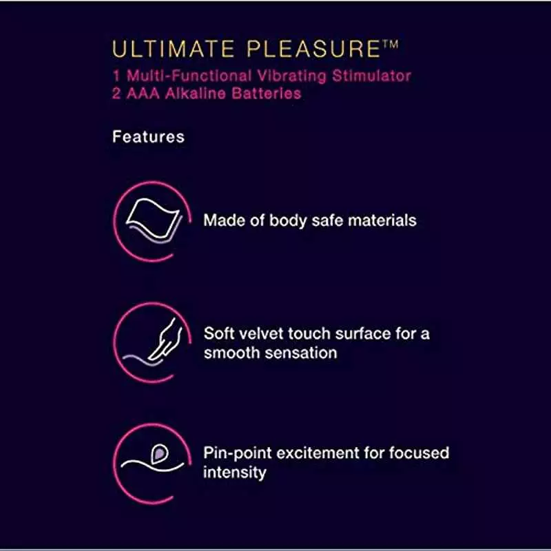 K-Y Ultimate Pleasure Personal Massager, Dual Speed, Multi-functional Vibrating Stimulator, Batteries Included, Vibrator for Ult