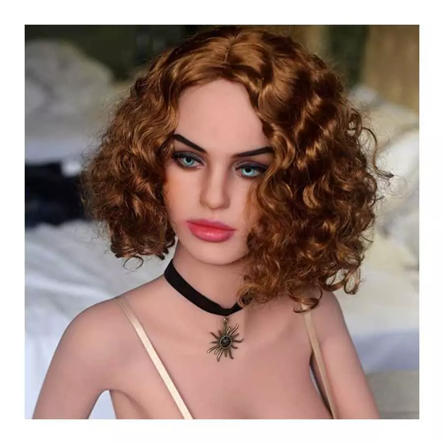 Brown Male Sex Doll Head with Realistic Face Love Doll Men Sex Dolls for Men Tight Oral for Female Masturbation Unisex Masturbat