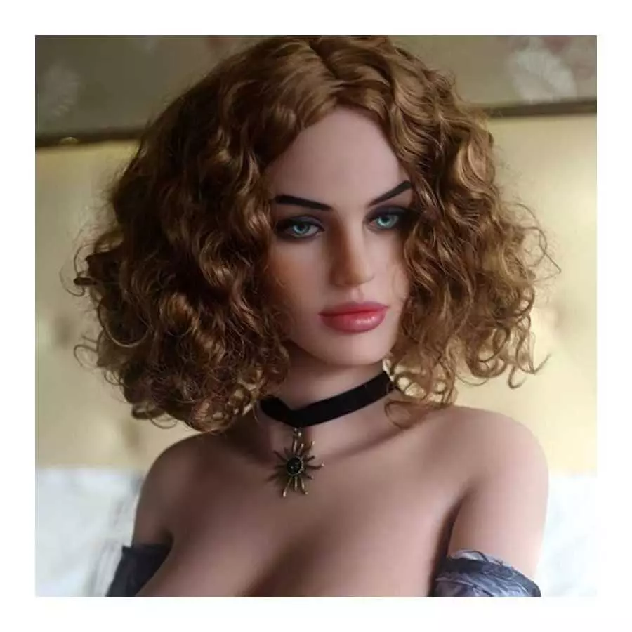 Brown Male Sex Doll Head with Realistic Face Love Doll Men Sex Dolls for Men Tight Oral for Female Masturbation Unisex Masturbat
