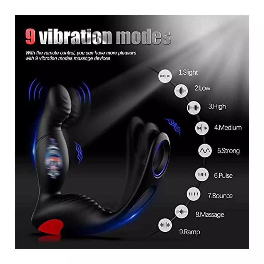 Anal Plug Silicone Dildo Male Prostate Butt Plug Female G-Spot Stimulator, Anal Bead Training Sex Toy-Adult Sex Toy for Men Wome