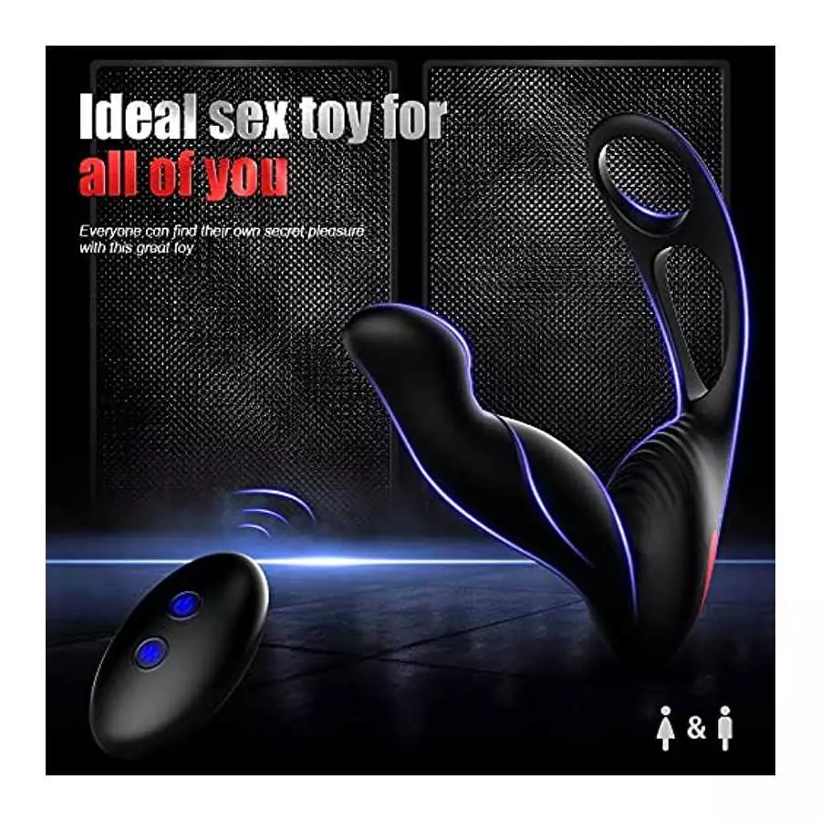 Anal Plug Silicone Dildo Male Prostate Butt Plug Female G-Spot Stimulator, Anal Bead Training Sex Toy-Adult Sex Toy for Men Wome