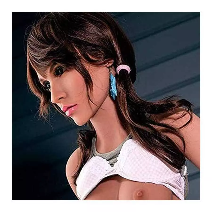 Sex Doll Head Male Masturbator Made of TPE Silicone for Torso Realistic Face 3D Life Sized Love Doll Face Adult Sex Toy for Men 