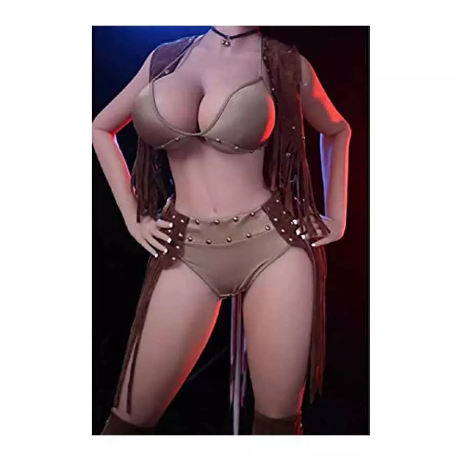 5.2FT Silicone Sex Doll - Standing Large Breasts New Skeleton Male masturbator Non-Inflatable Insert Doll, Sexy Female Torso, US