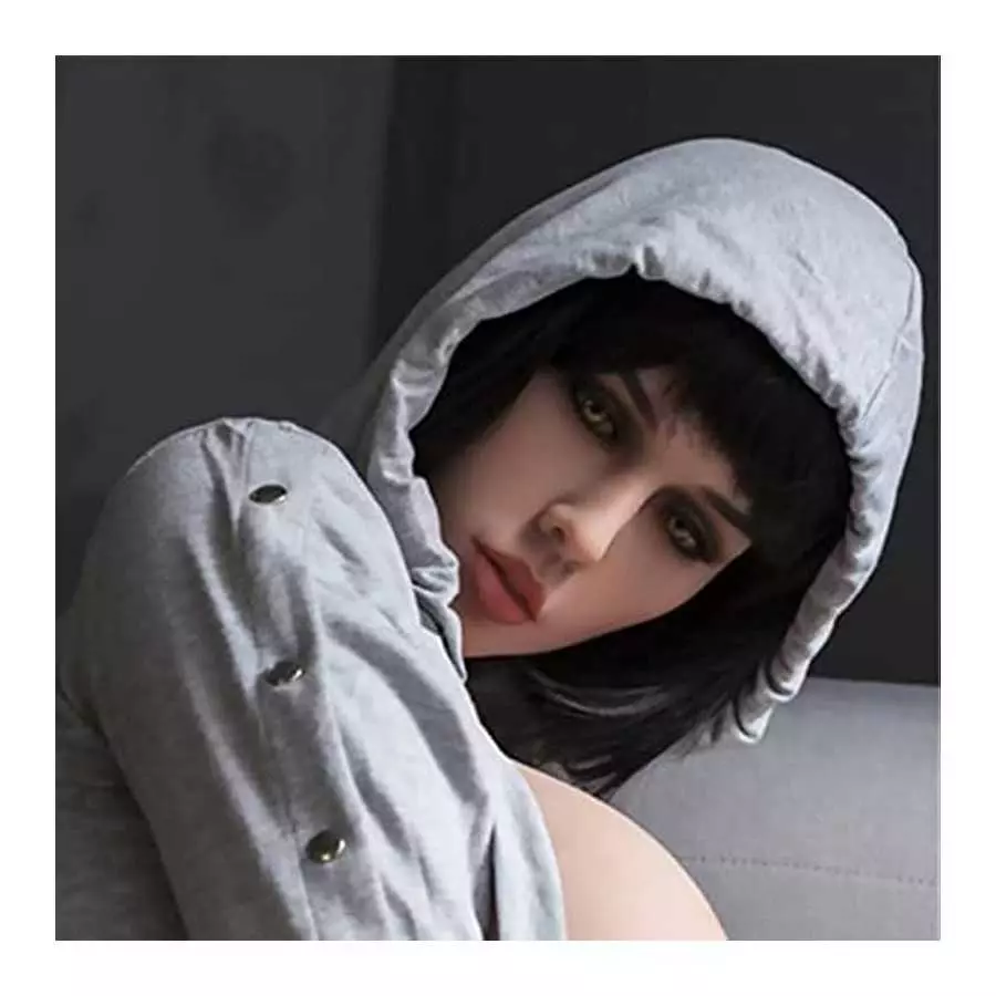 Silicone Sex Doll Head for Doll Silicone Doll for Women TPE Sex Dolls of Adult Women Realistic Elasticity Soft with Built-in Met