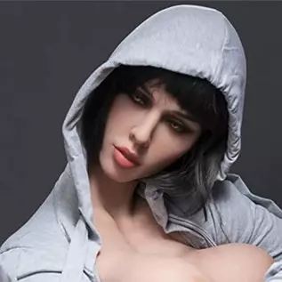 Silicone Sex Doll Head for Doll Silicone Doll for Women TPE Sex Dolls of Adult Women Realistic Elasticity Soft with Built-in Met