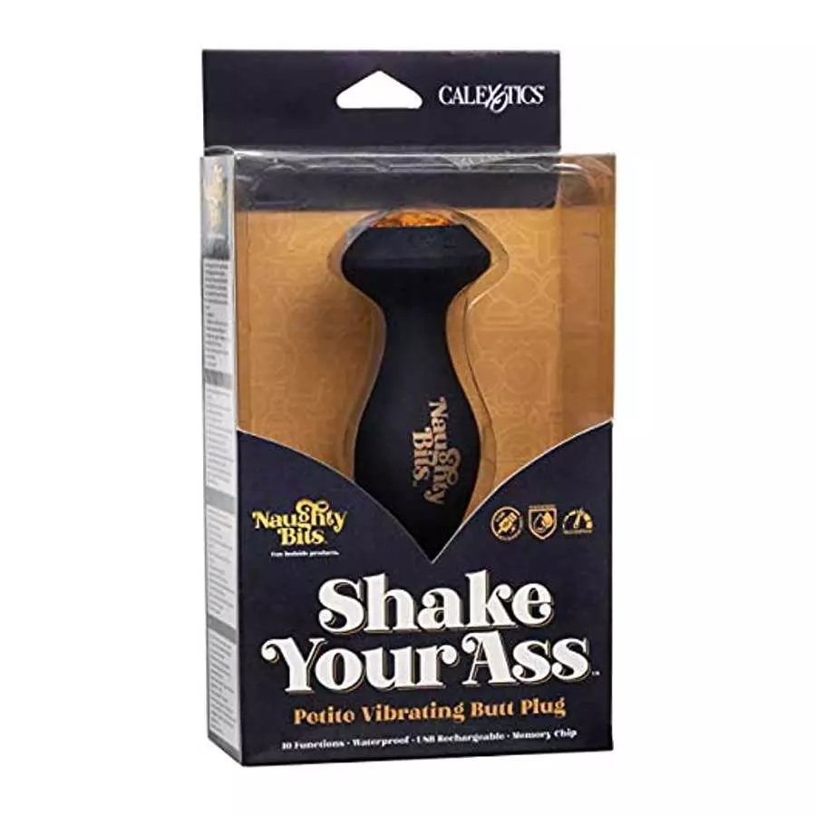 CalExotics SE-4410-46-3 Naughty Bits® Shake Your Ass™ Petite Vibrating Butt Plug
