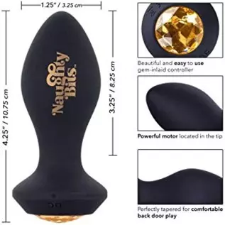 CalExotics SE-4410-46-3 Naughty Bits® Shake Your Ass™ Petite Vibrating Butt Plug CalExotics SE-4410-46-3 Naughty Bits® Shake Your Ass™ Petite Vibrating Butt Plug