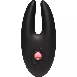 Doc Johnson Body Bling - Breathless - Jeweled 8 Function Rechargeable Mini-Vibrator in Soft and Flexible SecondSkyn Silicone - P