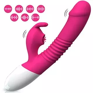 G Spot Rabbit Vibrator for Women Bunny Ears for Clitoris G-spot Stimulation,Waterproof Dildo Vibrator with 7 Powerful Vibrations G Spot Rabbit Vibrator for Women Bunny Ears for Clitoris G-spot Stimulation,Waterproof Dildo Vibrator with 7 Powerful Vibrations