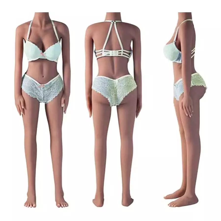 Sex Doll with Female Life Full Size Realistic Wheat skinDoll Adult Love Doll with Vagina Pussy Ass Butt Torso Body Anal Small Br