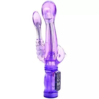 CCHW Double Dolphin Vibration Multi-Speed Rotating Vibrator Clit G-spot Dual Stimulator Thrusting Vibrator Dildo Av Stick Rods W