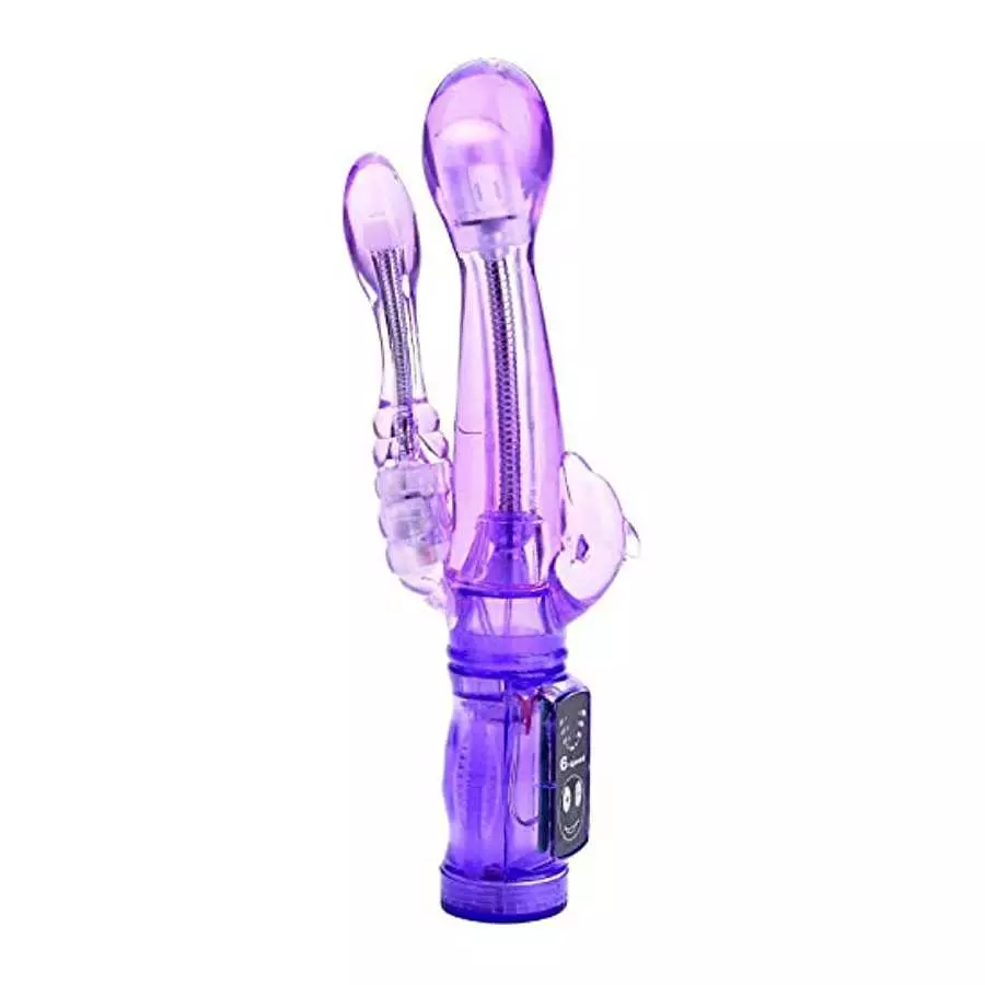 CCHW Double Dolphin Vibration Multi-Speed Rotating Vibrator Clit G-spot Dual Stimulator Thrusting Vibrator Dildo Av Stick Rods W CCHW Double Dolphin Vibration Multi-Speed Rotating Vibrator Clit G-spot Dual Stimulator Thrusting Vibrator Dildo Av Stick Rods W