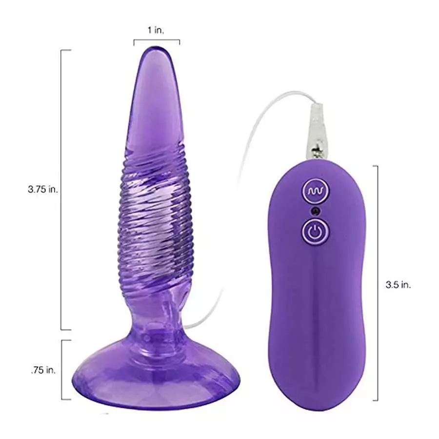 Pink B.O.B. Cherry's Vibrating Butt Plug, 3.4 Ounce