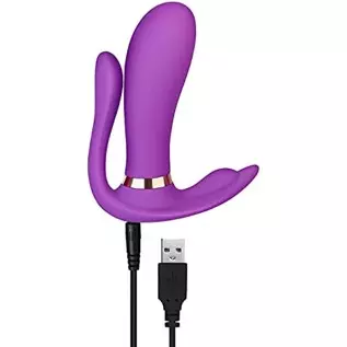 EIS Wearable G-Spot Vibrator with Clitoris & Anal Stimulators - G-Spot Stimulation, Clitoral Vibrator, Vibrating Anal Plug - Rem EIS Wearable G-Spot Vibrator with Clitoris & Anal Stimulators - G-Spot Stimulation, Clitoral Vibrator, Vibrating Anal Plug - Rem