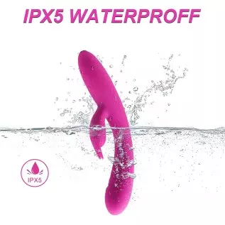 Rabbit Vibrator Sex Toys for Women, LUGAGA G Spot Rose Vibrator Dildo with 10 Vibrations and One-Click Enhanced Mode, Powerful D Rabbit Vibrator Sex Toys for Women, LUGAGA G Spot Rose Vibrator Dildo with 10 Vibrations and One-Click Enhanced Mode, Powerful D