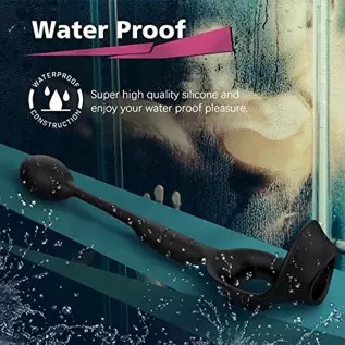 Vibraitng Prostate Massager Men's Butt Plug Anal Vibrator with Penisring,Silicone Anal Plug with 10 Strong Vibration Remote Cont