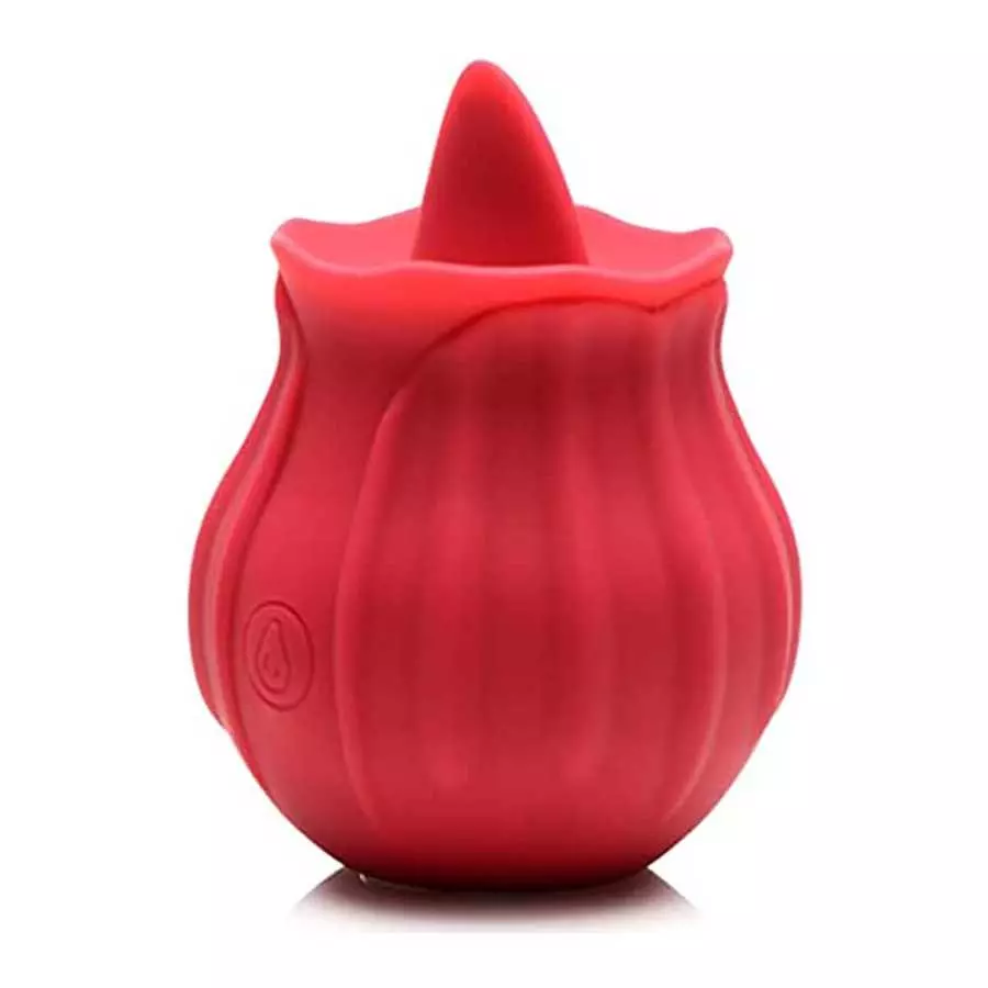 Inmi Bloomgasm Wild Violet 10X Silicone Clit Tongue Licking Vibrating Stimulator for Women & Men & Couples, G-Spot Clitoral Anal