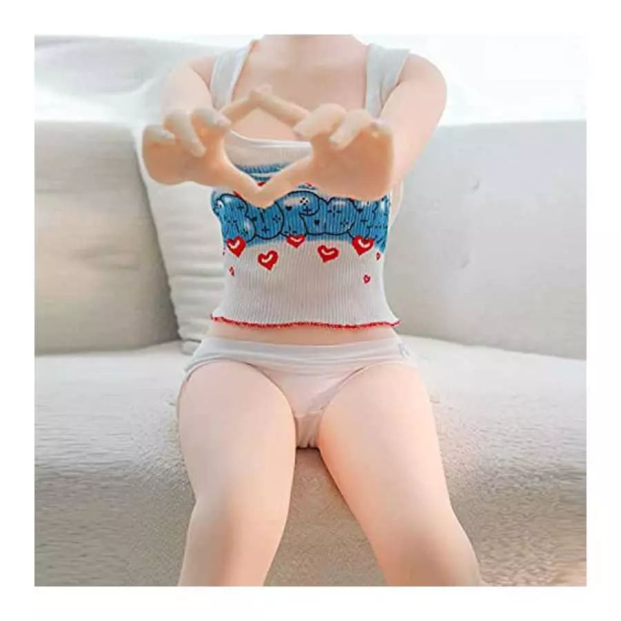 Sex Doll Flat Chest Women's Torso Full Size TPE Silicone Doll Full Body Sex Doll for Men Life Like Full Size Doll Love Sex, Ship