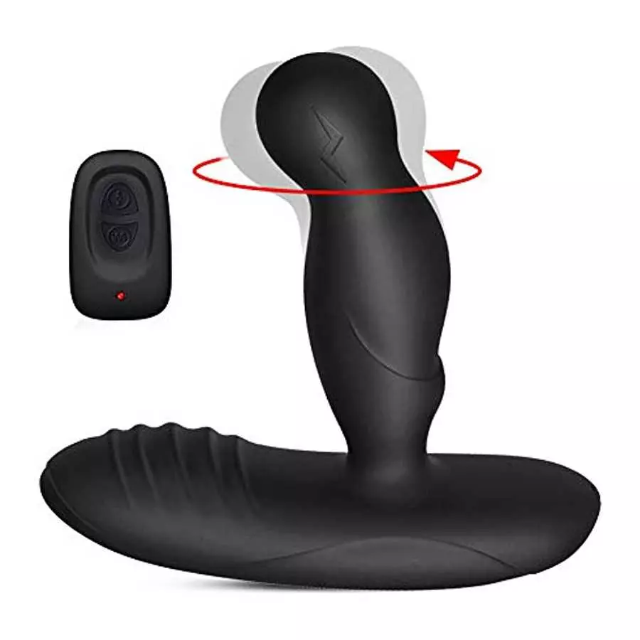 Anal Vibrator Prostate Massager for Men - Sex Toy with 3 Wiggles & 16 Vibrations for Prostate Massaging Anal Butt G Spot Stimula Anal Vibrator Prostate Massager for Men - Sex Toy with 3 Wiggles & 16 Vibrations for Prostate Massaging Anal Butt G Spot Stimula