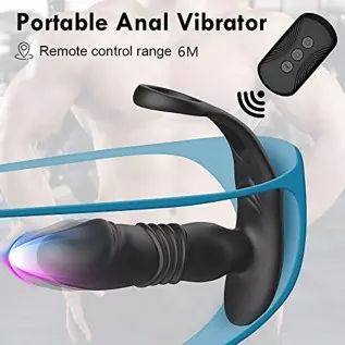 3 in 1 Telescopic Anal Vibrator Prostate Massage Butt Plug Prostate Stimulator Delay Ejaculation Penis Ring Dildos Sex Toys for 3 in 1 Telescopic Anal Vibrator Prostate Massage Butt Plug Prostate Stimulator Delay Ejaculation Penis Ring Dildos Sex Toys for