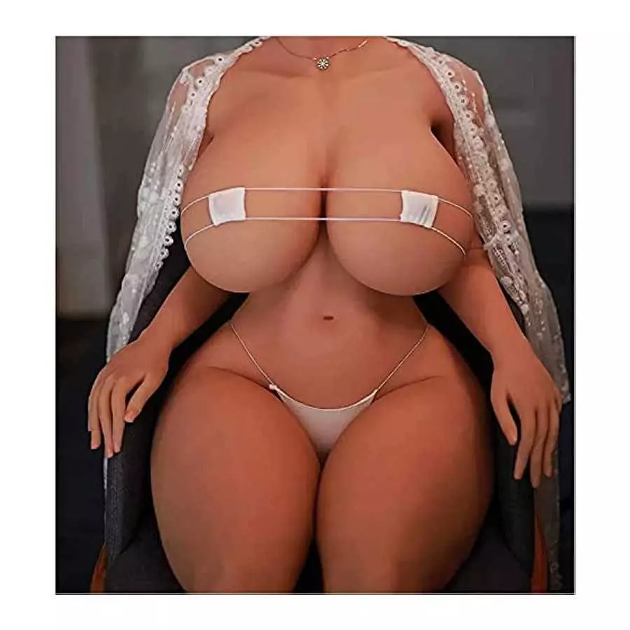 TPE Sex Doll Full Size Female Torso Big Boobs Sex Doll for Men, Realistic Life Like Love Doll with Vaginal Anal Breasts, Full Bo