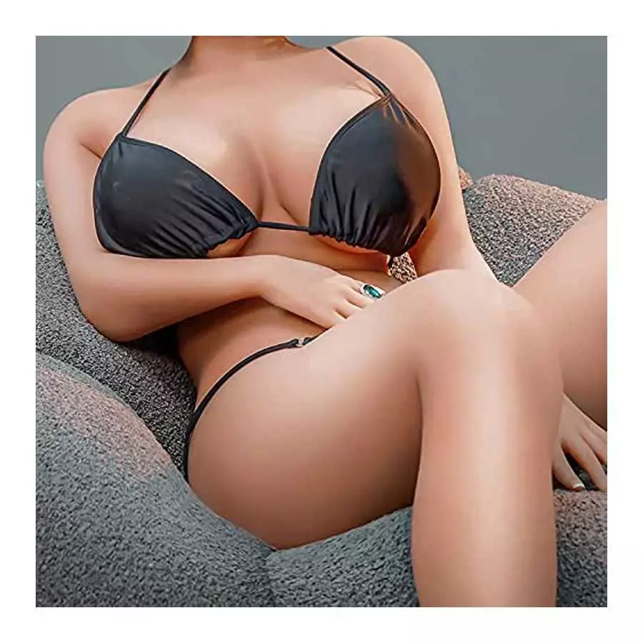 Lifelike TPE Sex Doll Silicone Big Breasts Love Doll Life Size Sex Doll for Men Full Size Female Torso Sex Doll with Standing Fe