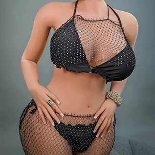 Lifelike TPE Sex Doll Silicone Big Breasts Love Doll Life Size Sex Doll for Men Full Size Female Torso Sex Doll with Standing Fe