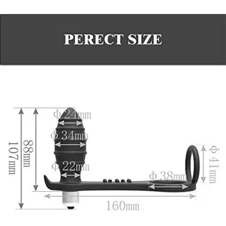 Anal Vibrator 10 Speed Prostate Massager Vibrating Anal Plug Silicone Waterproof Sex Toys