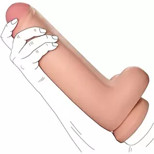 Huge Thick Dildo, 11.8 inch Lifelike Silicone Large Big Monster Dildos with Strong Suction Cup for Hands-Free Play, Fake Penis A