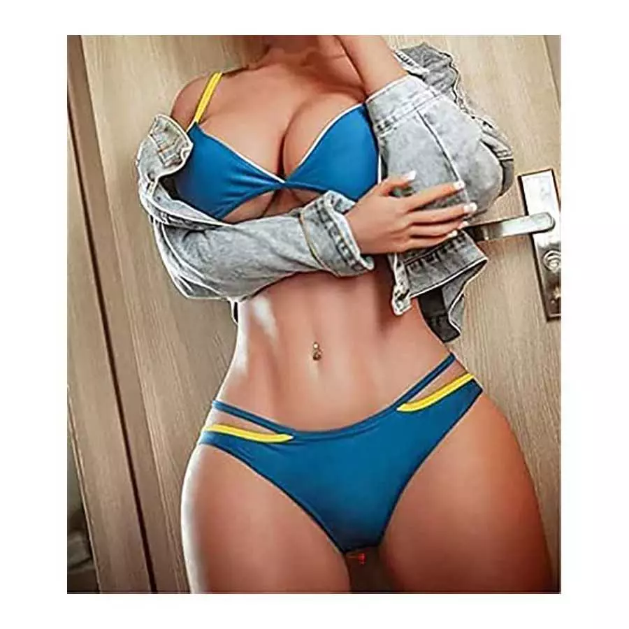 163CM/5.34Ft Adult Sex Doll Female Torso Sex Dolls Tan Color BBW Full-Size Software TPE Silicone Sex Dolls Torso Sex Doll 3 in1 