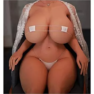 Full Size Sex Doll Life Size Male Sex Dolls Women's Torso Sex Doll TPE Silicone Doll Sex Dolls with Standing Feet Love Doll Tan 
