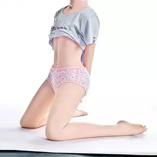 TPE Sex Silicone Doll - Flat Chest Sex Doll Super Soft Butt and Realistic Anal Milk Pussy Pure Love Temptation Female Torso Adul