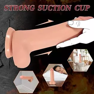 Huge Thick Dildo, 11.8 inch Lifelike Silicone Large Big Monster Dildos with Strong Suction Cup for Hands-Free Play, Fake Penis A