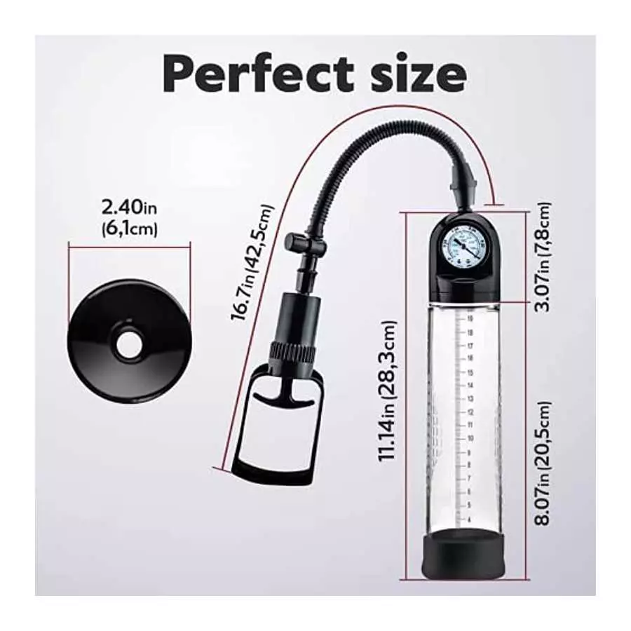 Penis Pump, Manual Vacuum Penis Enlarger Enlargement Extend Pump, Adult Male Sex Toys, Sex Toys - Pumps & Enlargers - Trainer Se