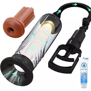 Penis Vacuum Pump, Manual Penis Enlarger Enlargement Extend Pump Air Pressure Device, Adult Male Sex Toys for Men Stronger Bigge