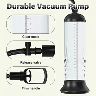 Penis Vacuum Pump, Manual Penis Enlarger Enlargement Extend Pump Air Pressure Device, Adult Male Sex Toys for Men Stronger Bigge
