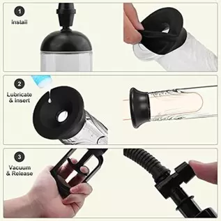 Penis Vacuum Pump, Manual Penis Enlarger Enlargement Extend Pump Air Pressure Device, Adult Male Sex Toys for Men Stronger Bigge