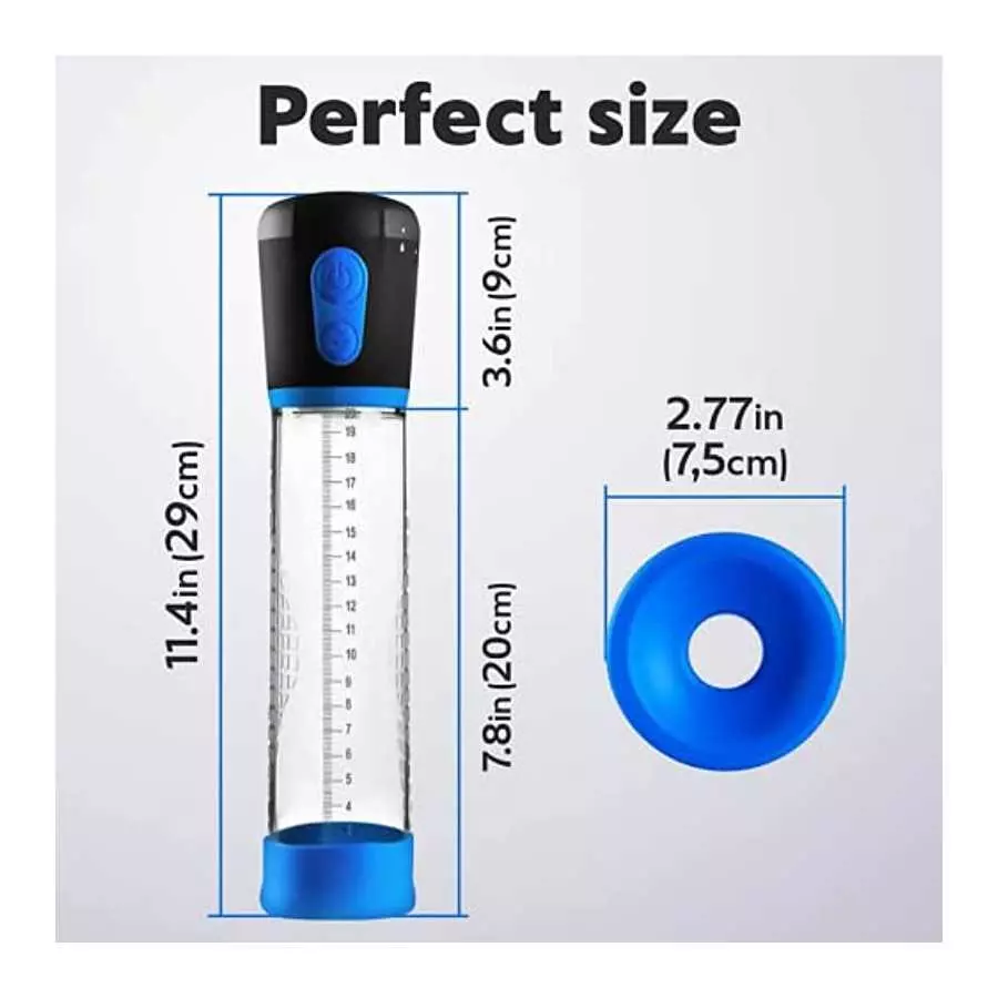 Penis Pump, Electric Penis Vacuum Pump - Automatic Vacuum Penis Enlargement Extend Pump with 3 Suction - Men Sex Toys - Pumps &