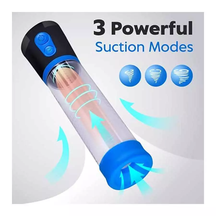 Penis Pump, Electric Penis Vacuum Pump - Automatic Vacuum Penis Enlargement Extend Pump with 3 Suction - Men Sex Toys - Pumps &