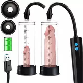 Updated Electric Penis Pump, HIPGAGA Penis Vacuum Pump, Rechargeable Erection Pump Device, Automatic Male Masturbator Penis Pump