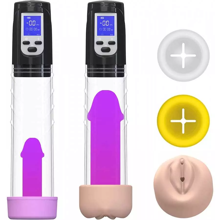 Electric Penis Pump Vacuum 12inch, PenisPump for Men Vacuum Suction Erection and Penis Enlargement with LCD Display, Male Mastur Electric Penis Pump Vacuum 12inch, PenisPump for Men Vacuum Suction Erection and Penis Enlargement with LCD Display, Male Mastur