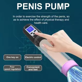 Electric Penis Pump Vacuum 12inch, PenisPump for Men Vacuum Suction Erection and Penis Enlargement with LCD Display, Male Mastur Electric Penis Pump Vacuum 12inch, PenisPump for Men Vacuum Suction Erection and Penis Enlargement with LCD Display, Male Mastur