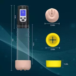 Electric Penis Pump Vacuum 12inch, PenisPump for Men Vacuum Suction Erection and Penis Enlargement with LCD Display, Male Mastur Electric Penis Pump Vacuum 12inch, PenisPump for Men Vacuum Suction Erection and Penis Enlargement with LCD Display, Male Mastur